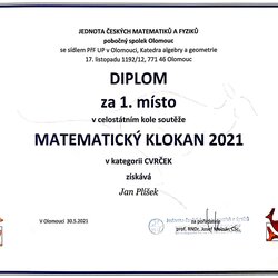 Matematické soutěže ve školním roce 2020/21