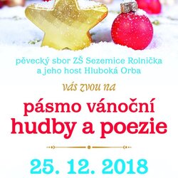 Pozvánka na koncert pěveckého sboru Rolnička